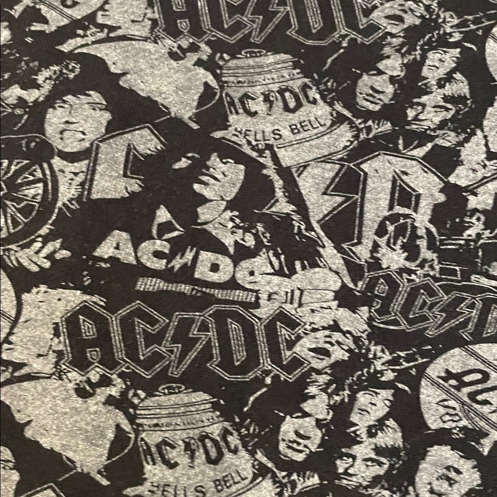 AC/DC Black and Gray Graphic Hoodie - Picture 4 of 4
